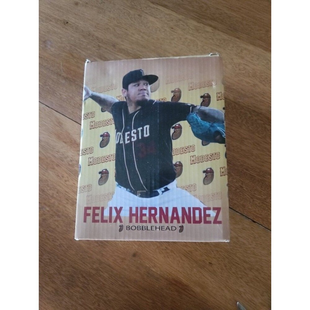 Felix Hernandez Modesto Nuts Bobblehead Modesto Nuts Promo 6/19/21 Mariners King